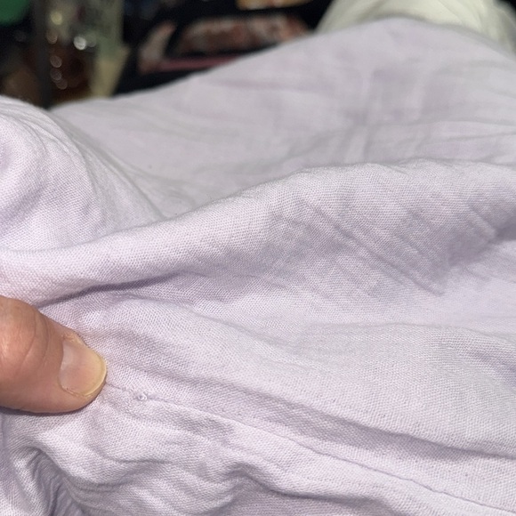 Gap lavender dress purple NeW lined cotton soft adjustable straps pockets - Picture 5 of 5